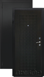 Дверь металлическая Выбор Дельта 960х2050мм R 1,2 мм черный бархат/венге