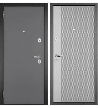 Дверь металлическая Мастино TRUST ECO 159 860 L Антрацит букле/Светло-серый; Бульдорс
