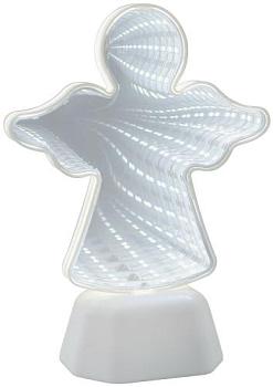 Ночник LED зеркальный Ангел белый 3хАА 140х72х190мм Apeyron; NL-08