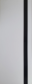 Полотно дверное Леском Royal-2 белый глянец 900мм стекло черное