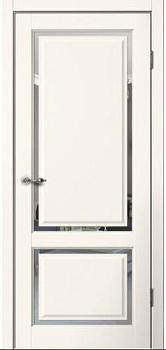 Полотно дверное Fly Doors Estetic E02 эмалит ваниль зеркало 700мм; Сибирь Профиль