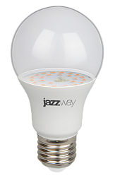 Лампа для растений светодиодная PPG A60 Agro 9Вт, E27 IP20; JazzWay, 5008946