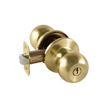 Ручка дверная защелка ISPARUS ключ/фиксатор матовое золото; Нора-М