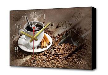 Часы-картина 37х60х4 см Кофе коричневый; TL-C5021