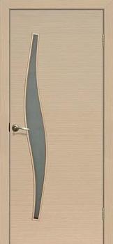 Полотно дверное Fly Doors Волна беленый дуб ПО 800мм стекло матовое; Сибирь Профиль