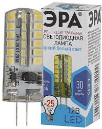 Лампа светодиодная STD низковольтная JC 3,5Вт 12В 4000К G4 капсула; ЭРА, Б0033196