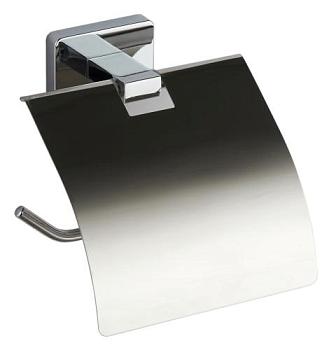 Держатель для туалетной бумаги на саморезах хром с крышкой Fora style; ST015