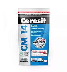 Клей для керамической плитки и керамогранита CM 14 Extra 5 кг; Церезит