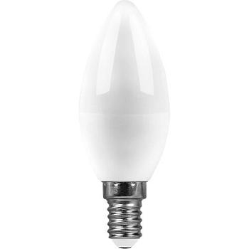 Лампа светодиодная SBC3713 13Вт 4000K 230В E14 C37 свеча; SAFFIT, 55164