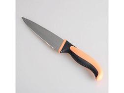 Нож кухонный нерж сталь 13 см резин ручка; 65591