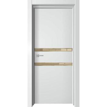 Полотно дверное Premium Soft Premiata-4 белый софт 700мм; зеркало бронза фацет