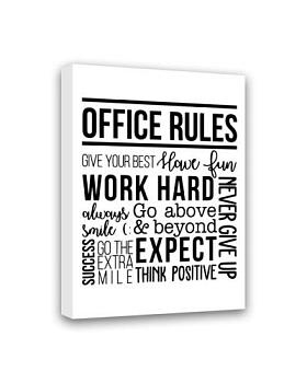 Постер мотиватор 30х40 см Office rules; МТ-039