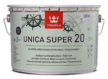 Лак универсальный Unica Super 20 полуматовый 9 л; TIKKURILA