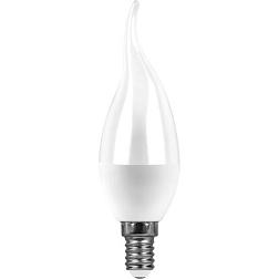 Лампа светодиодная SBC3713 13Вт 4000K 230В E14 C37Т свеча на ветру; SAFFIT, 55165