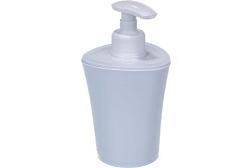 Дозатор для жидкого мыла настольный пластик белый Smile; 406-03