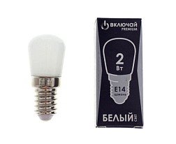 Лампа светодиодная Т26 2Вт FR E14 4000K 23x50мм для холодильников и швейных машин PREMIUM; Включай