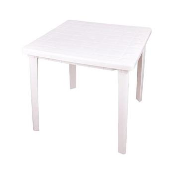 Стол пластик квадратный 80х80 см белый; М2593