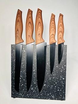 Набор ножей 6пр на магнитной подставке; LaDina, 20020-1/16