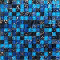 Мозаика стеклянная NAVIGATOR синий 32,7х32,7см (чип 20х20х4мм)