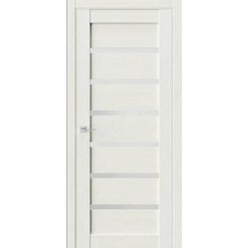 Полотно дверное ЧДК Q5 лиственница белая 600мм стекло сатинат белый