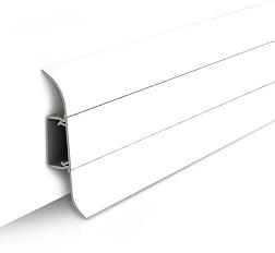 Плинтус Классик Белый 55 мм, 2,2 м; Идеал