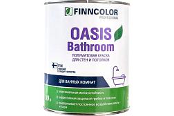 Краска В/Д для кухни и ванной OASIS BATHROOM полуматовая А 0,9 л; Finncolor