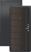 Дверь металлическая Выбор Мега 960х2050мм L 1,2 мм черный бархат/венге