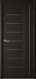 Полотно дверное Фрегат эко-шпон Марсель кипарис темный ДО 900мм стекло мателюкс