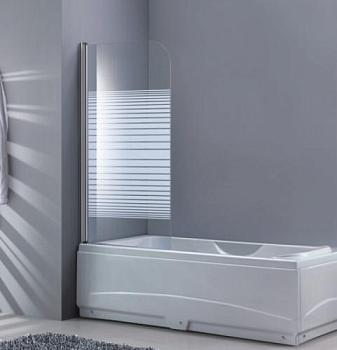 Штора для ванной комнаты PRIMAVERA 750x1300 алюминиевый профиль поворотная; Ticino, TP-K035-75