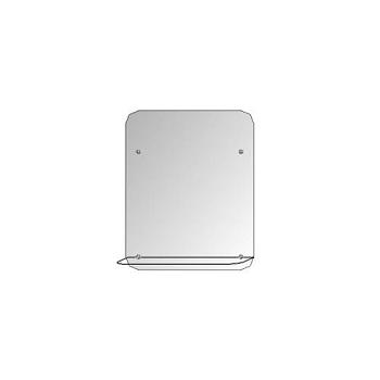 Зеркало для ванной комнаты прямоугольное настенное 620х500 мм вертикальное с полкой; Радуга,Р-151281
