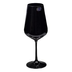 Бокал для вина 6шт 450мл черный стекло Сандра; Bohemia Crystalex, 40728/D4653/450