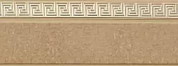Карниз трехрядный пластик Клеве Галант Меандр 250 см песок бежевый; Рекар