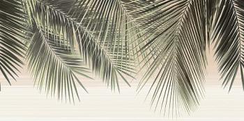 Декор Del Mare Ветки пальмы на белом зелёная 24,9х50х0,75 см; Урал-Керамика, DWU09DLM001