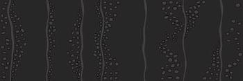 Декор Эвелин черные пузыри 20х60х0,9 см; Nefrit, 17-03-04-3060-3