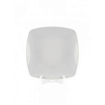 Тарелка плоская 20 см Акцент фарфор белый; Crystalex, 0571010 Akcent