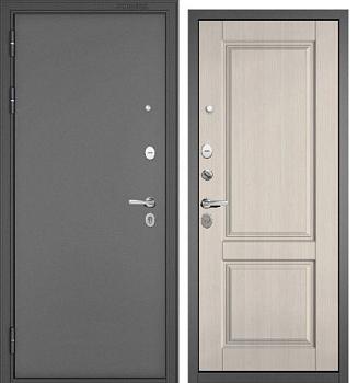 Дверь металлическая Мастино TRUST MASS 1 860 L Графит букле/Ларче бьянко; Бульдорс