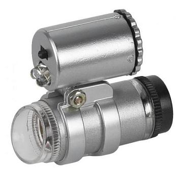 Фонарь ручной M45 с микроскопом 45x 2 LED бл; ЭРА