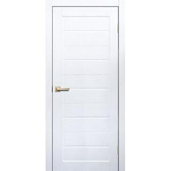Полотно дверное Fly Doors Skin Doors МДФ  белый 3D ПГ 600; Сибирь Профиль